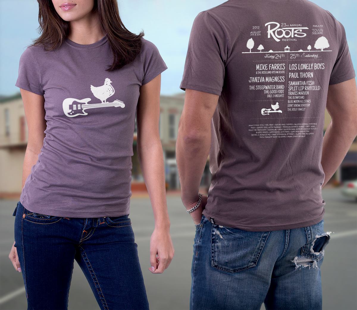 2012 Roots Festival, Custom T-shirt Designs
