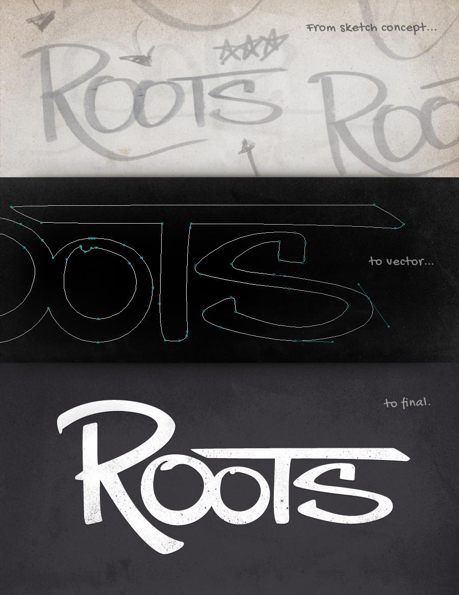 2012 Roots Festival, Custom Lettering