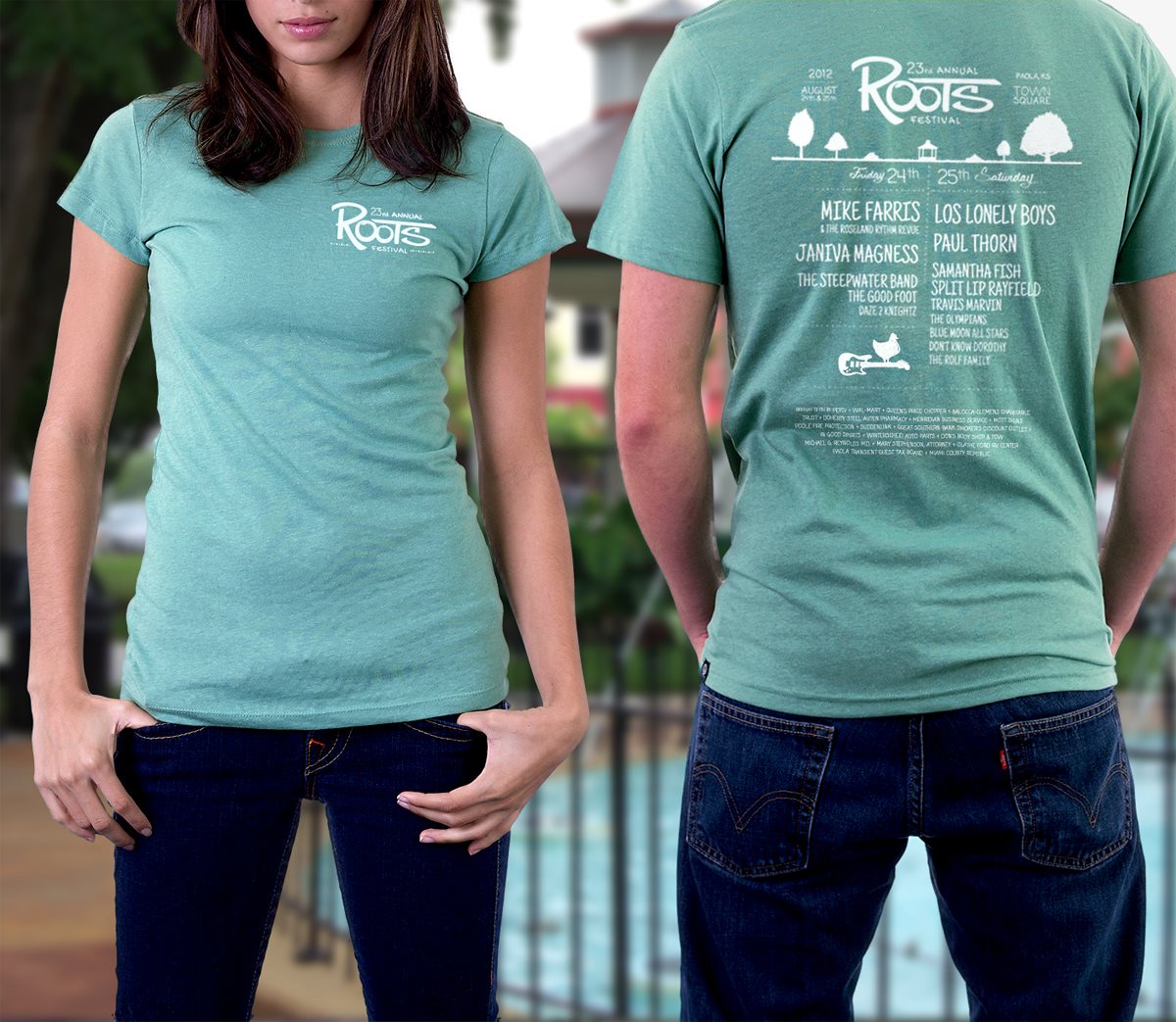 2012 Roots Festival, Custom T-shirt Designs
